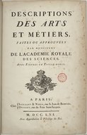 Art de faire le papier  J. de La Lande. 1761