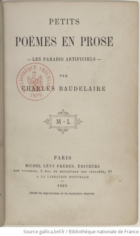 Oeuvres complètes de Charles Baudelaire Tome 4 Gallica