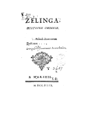 Palissot de Montenoy  Zelinga, histoire chinoise  1749