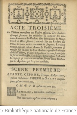 ACANTE ET CÉPHISE - Acte III