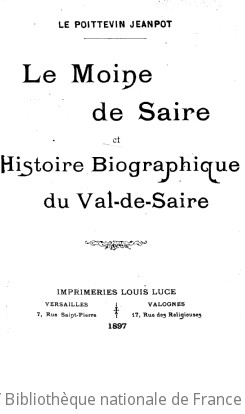 Moine de Saire et histoire biographique du Val-de-Saire