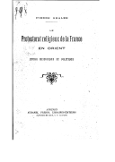 Le Protectorat religieux de la France en Orient, étude historique et politique  P. Ghaleb. 188.