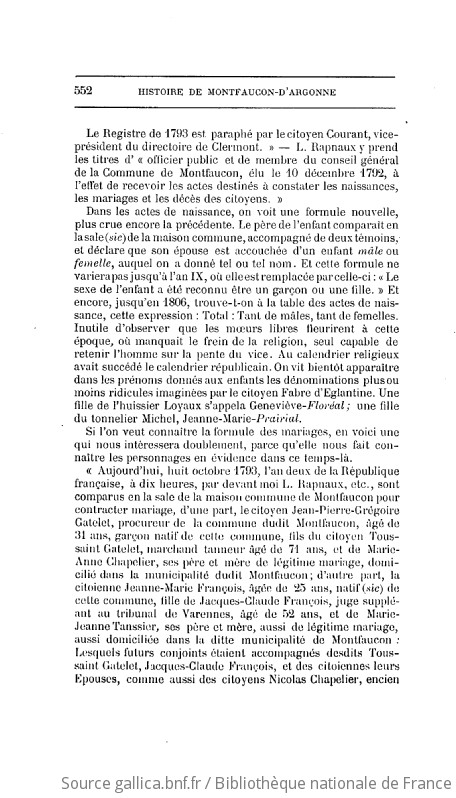 Histoire de Montfaucon d Argonne depuis son origine 597 jusqu à nos