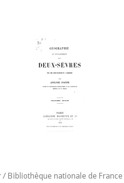 Gographie du dpartement des Deux-Svres (3e dition) / par Adolphe Joanne,...