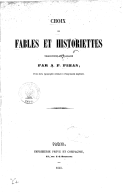 Choix de fables et historiettes, traduites de l'arabe  1853