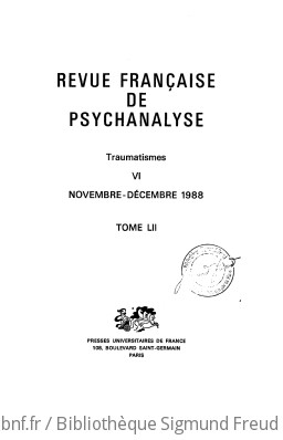 Revue franaise de psychanalyse (Paris)