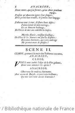 ANACRÉON (1754) - Scène 2