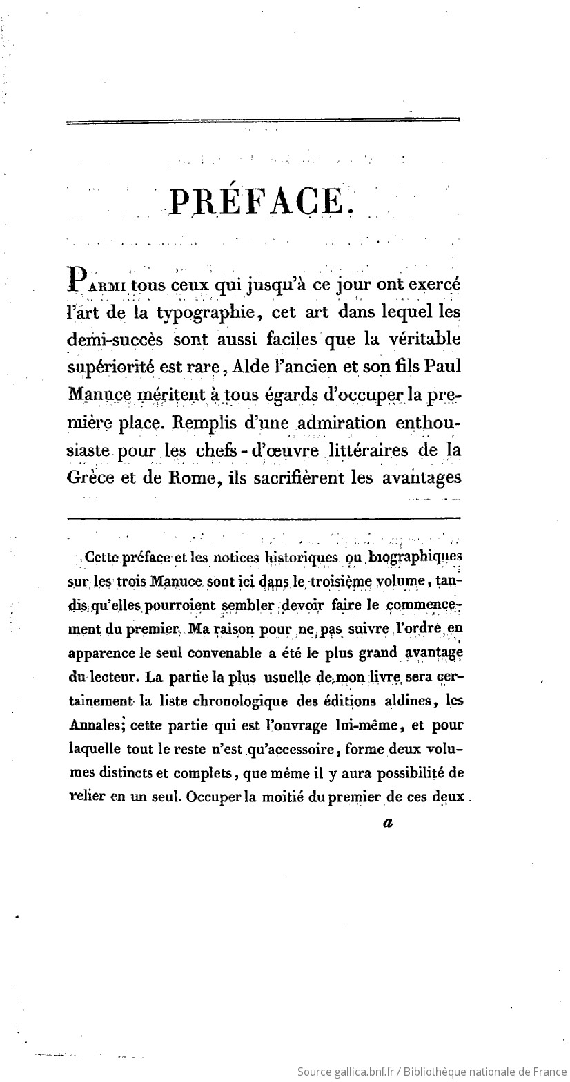 Annales de l'imprimerie des Alde, ou Histoire des trois Manuce et de leurs éditions. Tome 3 / , par Ant.-Aug. Renouard,...