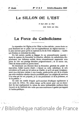 Vive labeur : organe du Sillon de l'Est : paraît le 10 du mois | Sillon de l'Est. Auteur du texte