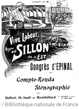 Vive labeur : organe du Sillon de l'Est : paraît le 10 du mois | Sillon de l'Est. Auteur du texte