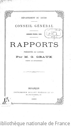 Rapports et délibérations / Conseil général du Doubs | Doubs. Conseil général