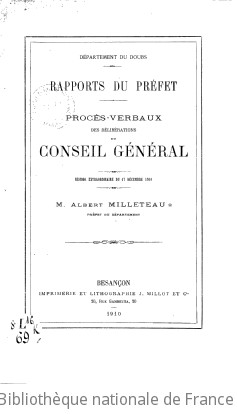 Rapports et délibérations / Conseil général du Doubs | Doubs. Conseil général