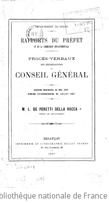 Rapports et délibérations / Conseil général du Doubs | Doubs. Conseil général