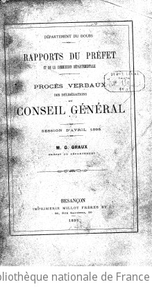 Rapports et délibérations / Conseil général du Doubs | Doubs. Conseil général