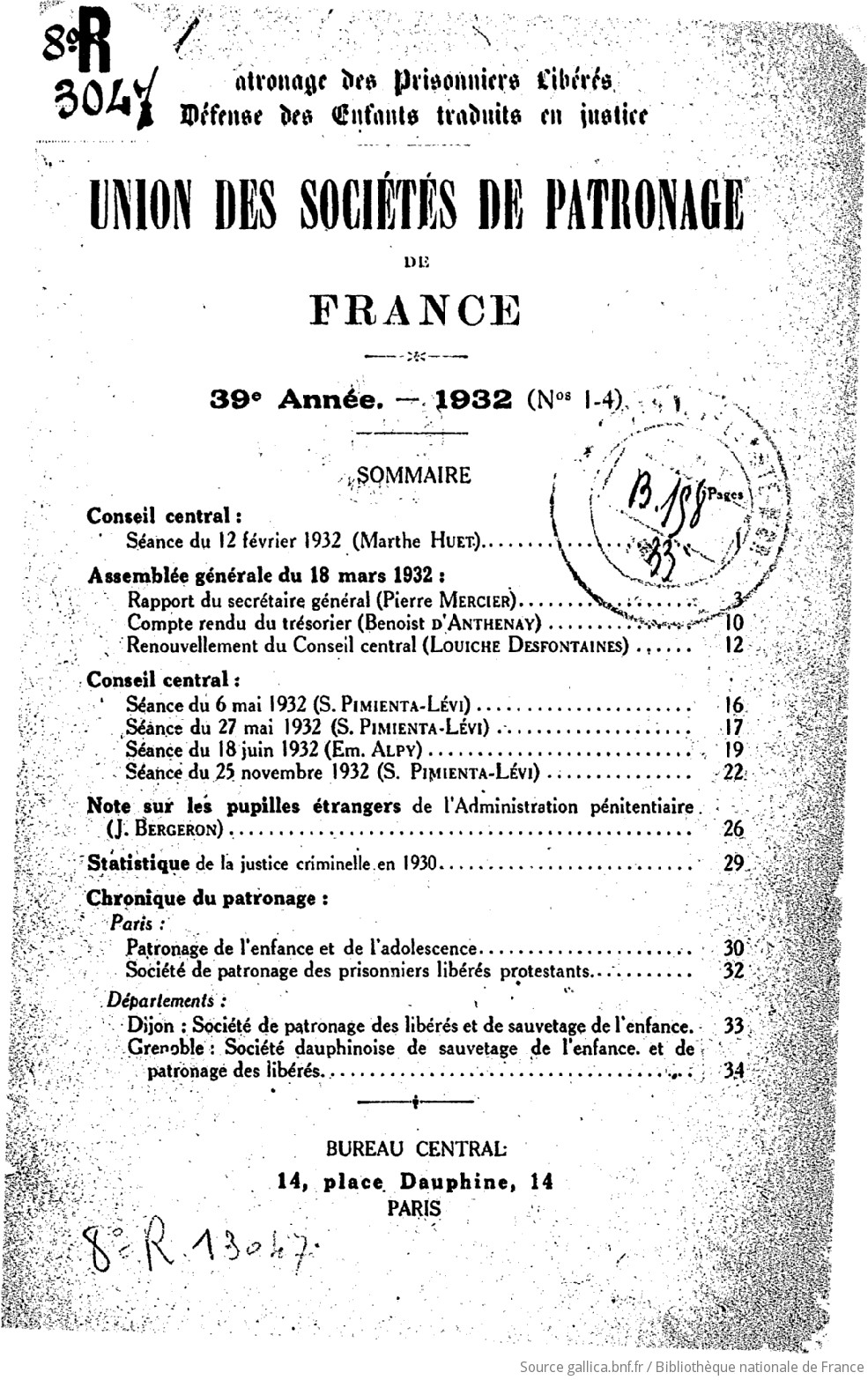 Bulletin de l'Union des sociétés de patronage de France