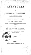 Aventures de Nicolas Doswiaczynski. 1818
