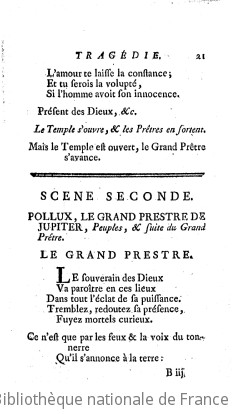 CASTOR ET POLLUX (1754) - Acte III.2