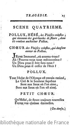 CASTOR ET POLLUX (1754) - Acte III.4