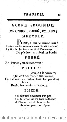 CASTOR ET POLLUX (1754) - Acte IV.2