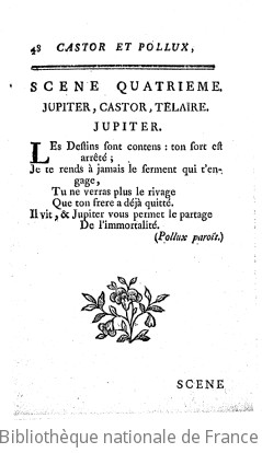 CASTOR ET POLLUX (1754) - Acte V.4