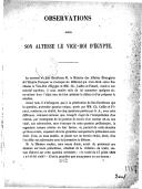 Observations pour Son Altesse le vice-roi d'Égypte  Signé Draneth Bey,  Ad. Crémieux, Jules Favre, 16 mars 1862