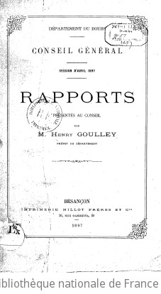 Rapports et délibérations / Conseil général du Doubs | Doubs. Conseil général