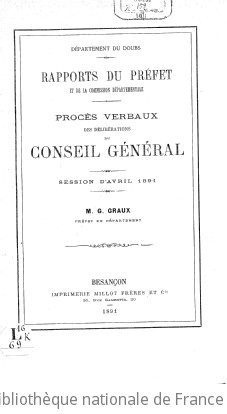 Rapports et délibérations / Conseil général du Doubs | Doubs. Conseil général