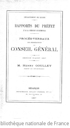 Rapports et délibérations / Conseil général du Doubs | Doubs. Conseil général