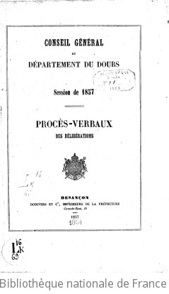 Rapports et délibérations / Conseil général du Doubs | Doubs. Conseil général