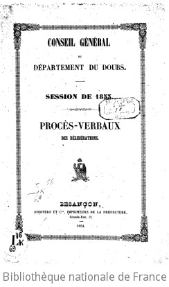 Rapports et délibérations / Conseil général du Doubs | Doubs. Conseil général