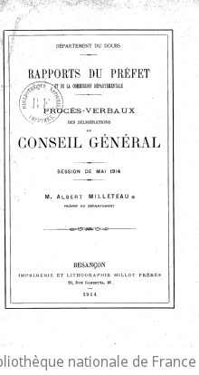 Rapports et délibérations / Conseil général du Doubs | Doubs. Conseil général