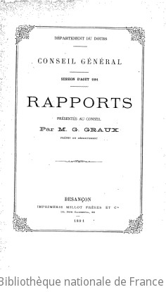 Rapports et délibérations / Conseil général du Doubs | Doubs. Conseil général