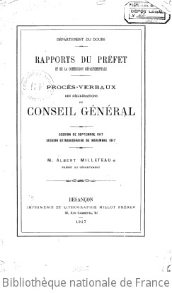 Rapports et délibérations / Conseil général du Doubs | Doubs. Conseil général