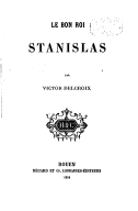 Le bon roi Stanislas   Victor Delcroix... 
