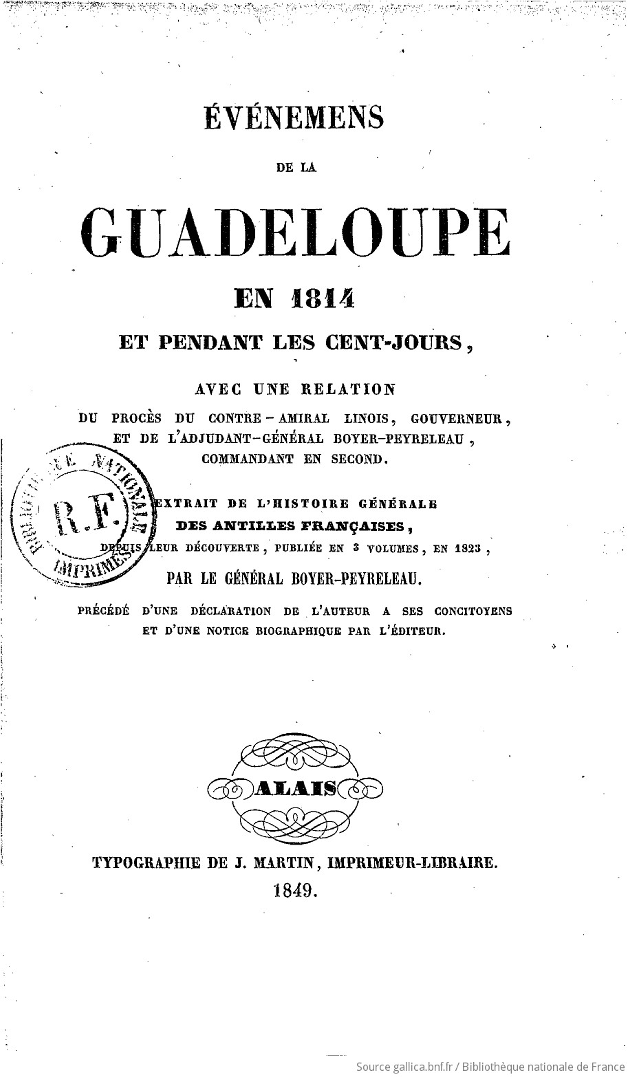 Bicentenaire l’occupation Guadeloupe‏, raconté Gérard LAFLEUR