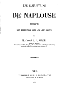 Samaritains  Les Samaritains de Naplouse  J.-J.-L. Bargès. 1855