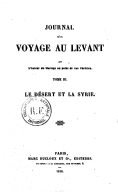 Journal d'un voyage au Levant. L'Égypte et la Nubie, par l'auteur du - Mariage au point de vue chrétien -   1848-1849