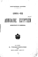 Annuaire égyptien administratif et commercial  1891-92