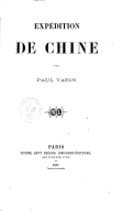 Expédition de Chine  P. Varin. 1862
