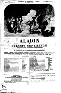 Aladin, ou La lampe merveilleuse : féerie nouvelle en quatre actes et vingt tableaux  1864