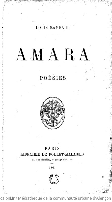 Amara, poésies