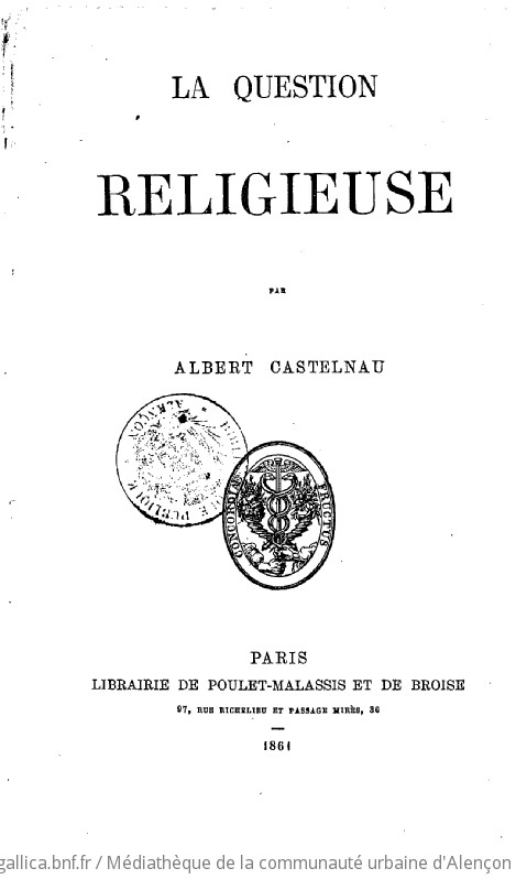 La question religieuse par Albert Castelnau