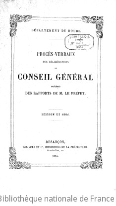 Rapports et délibérations / Conseil général du Doubs | Doubs. Conseil général