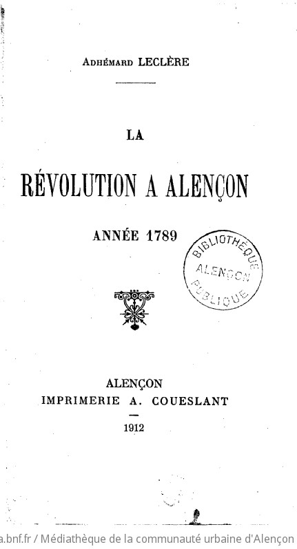 La Révolution à Alençon