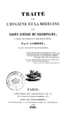 Traité sur l'hygiène et la médecine des bains russes et orientaux, à l'usage des médecins et des gens du monde  C.-D. Lambert. 1836