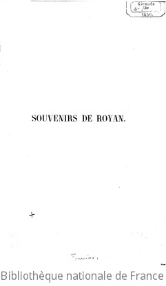 Souvenirs de Royan. [Sign : Prosper Fournier.]
