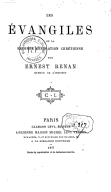 Tome 5. Les évangiles et la seconde génération chrétienne  1877