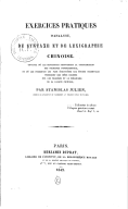 Exercices pratiques d'analyse, de syntaxe et de lexicographie chinoise  S. Julien. 1842