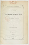 Saqqara  Notice sur M. Matthieu de Ventavon : le Sérapéum de Sakkarah, lecture faite à l'Académie delphinale, dans la séance du 23 décembre 1864 1865