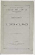 Cimetière polonais de Montmorency - Inauguration du monument d'Adam Mickiewicz (21 mai 1867).